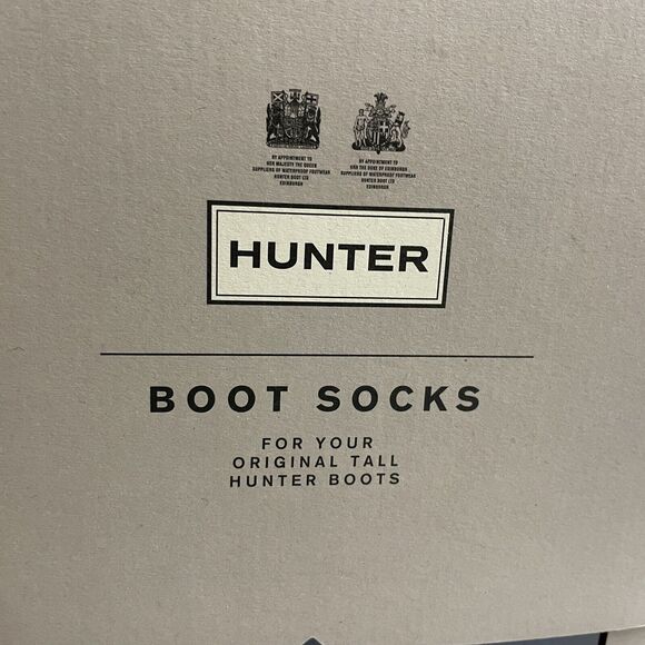 Hunter Womens Boot Socks M 5-7 Garter Cuff Tall Wellington Recycled Fleece - Picture 3 of 9